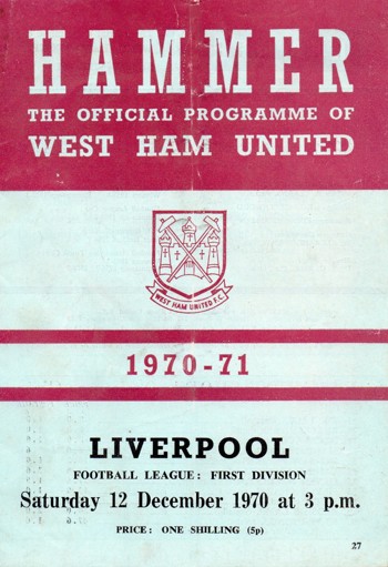 Match programme